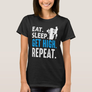 T-shirt Arboriste Mange Sommeil Obtenir haute répétition L
