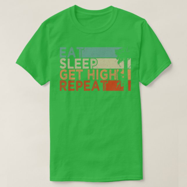 T-shirt Arboriste Manger Dormir Répéter (Design devant)