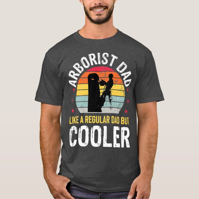 T-shirt Arboriste Papa Arbre Climber Amusant Arboriste Pèr (Devant)
