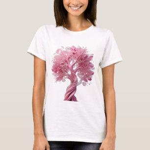 T-shirt Arbre à bijoux rose snappy Art wearable