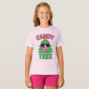 T-shirt Arbre à Bonbons Bubble Gum Noël