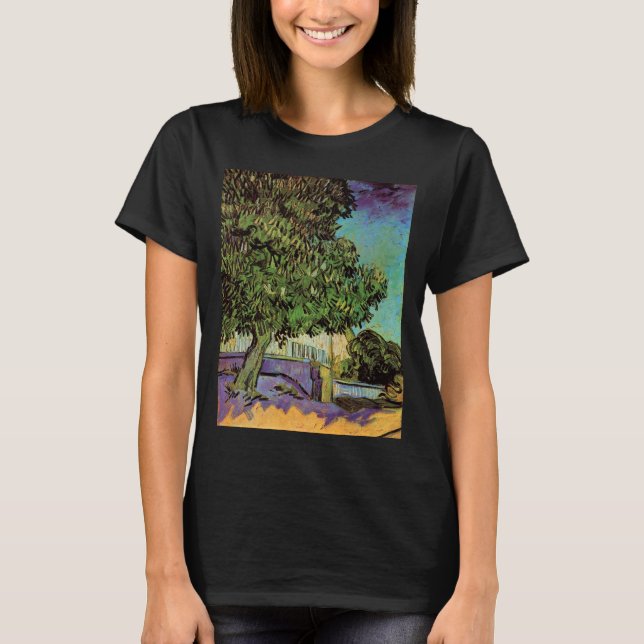 T-shirt Arbre à châtaignes en fleurs par Vincent van Gogh (Devant)