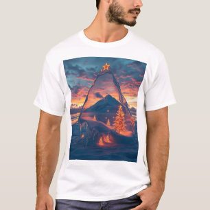 T-shirt Arbre à cristaux de Noël