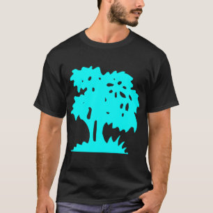 T-shirt Arbre à dessin - Cyan