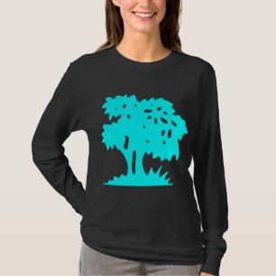 T-shirt Arbre à dessin - Cyan