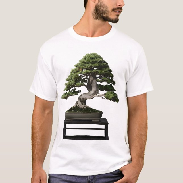 T-shirt Arbre à pins bonsai (Devant)