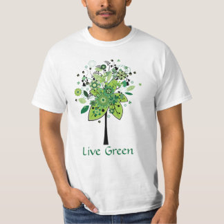 T-shirt Arbre abstrait vert