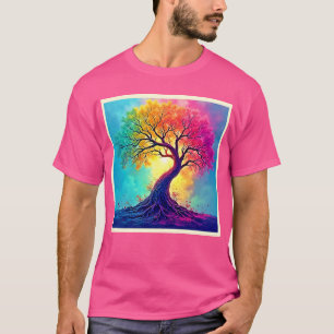T-shirt Arbre Arc-en-Ciel : Racines de l'Espoir Infini Art