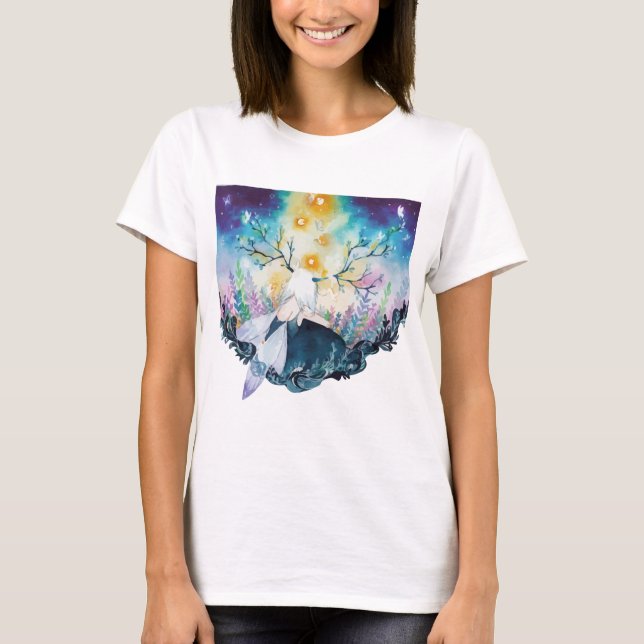 T-shirt Arbre Art numérique Fairy (Devant)