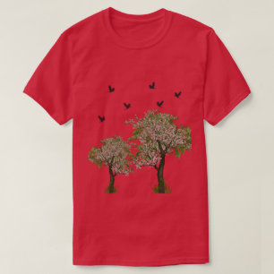 T-shirt Arbre avec les oiseaux Sac à corde