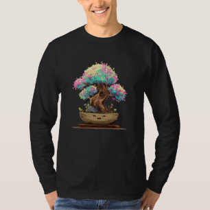 T-shirt Arbre Bonsaï Kawaii Sakura Pastel Anime Heureux