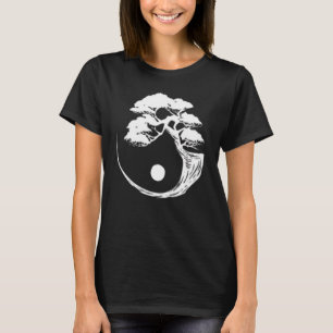 T-shirt Arbre Bonsaï Yin Yang Bouddhiste Zen Japonais