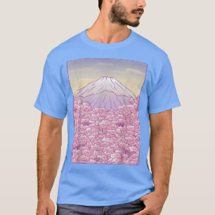 T-shirt Arbre cerisier en fleurs Japon Fuji Japonais Sakur