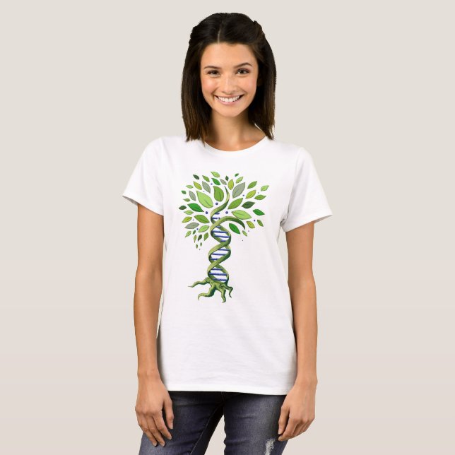 T-shirt Arbre-Chemise d'ADN (Devant entier)