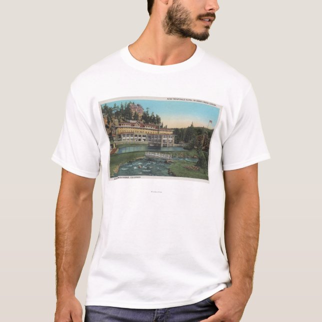 T-shirt Arbre, Co - hôtel de Troutdale, crique d'ours (Devant)