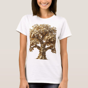 T-shirt Arbre d'Argent Magnifique TREE OF MONEY Texte 3D
