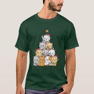 T-shirt Arbre de chats Xmas