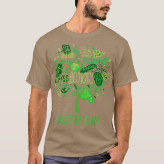 T-shirt Arbre de conservation de l'énergie solaire
