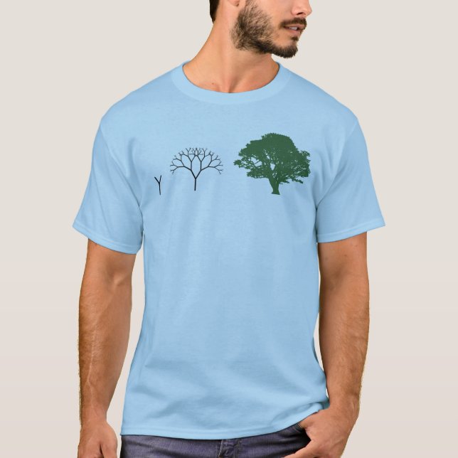 T-shirt Arbre de fractale (Devant)
