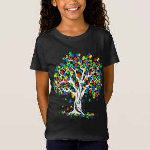T-Shirt Arbre de la Sensibilisation sur l'autisme de vie M