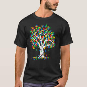 T-shirt Arbre de la Sensibilisation sur l'autisme de vie M