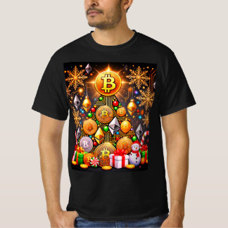 T-shirt Arbre de Noël Bitcoin