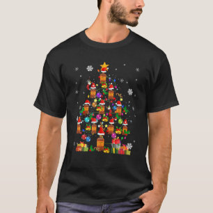 T-shirt Arbre de Noël Bourbon Xmas Lumières Arbre Bourbon 