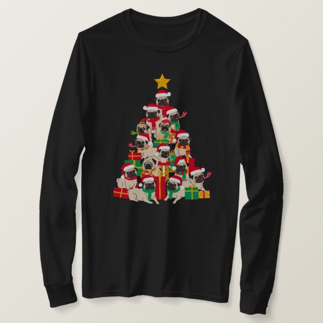 T-shirt Arbre de Noël carlin (Design devant)