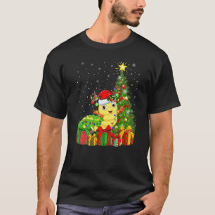 T-shirt Arbre de Noël Caterpillar Santa Vacances de Noël