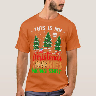 T-shirt Arbre de Noël C'est ma chemise à biscuits de Noël