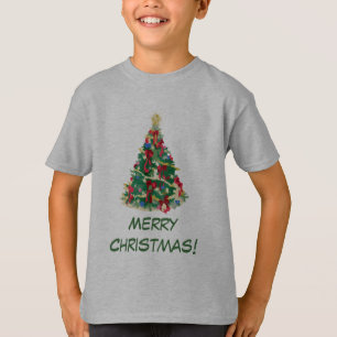 T-shirt Arbre de Noël coloré : Art de vecteur :