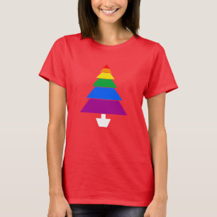 T-SHIRT ARBRE DE NOËL D'ARC-EN-CIEL - .PNG