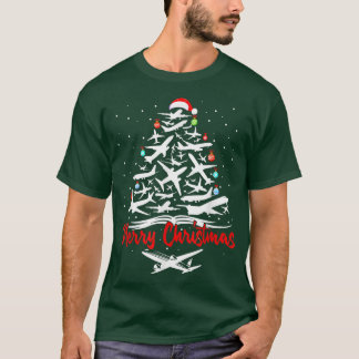 T-shirt Arbre de Noël de l'avion