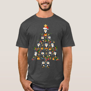 T-shirt Arbre de Noël de pingouin Joyeux Noël Noël Noël No