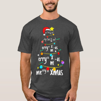 T-shirt Arbre de Noël des équations Math Science Nerd Teac