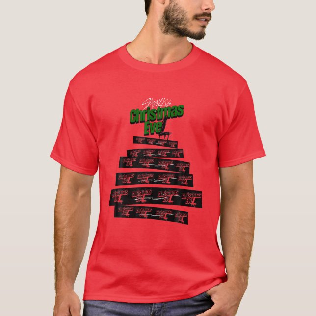 T-shirt Arbre de Noël Evel Pour Enfants Hommes Musique Ban (Devant)