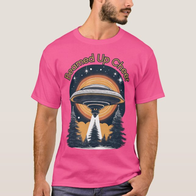 T-shirt Arbre De Noël Frappé Par Ufo (Devant)