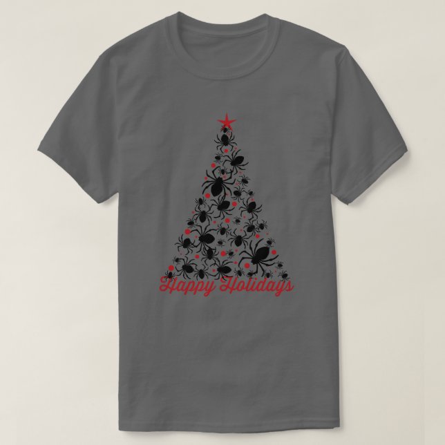 T-shirt Arbre de Noël gothique (Design devant)