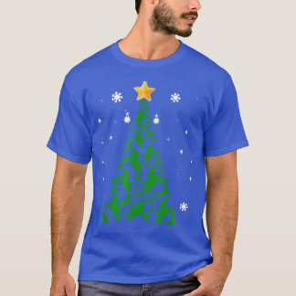 T-shirt Arbre de Noël Motocross Pour Les Amateurs De Motoc