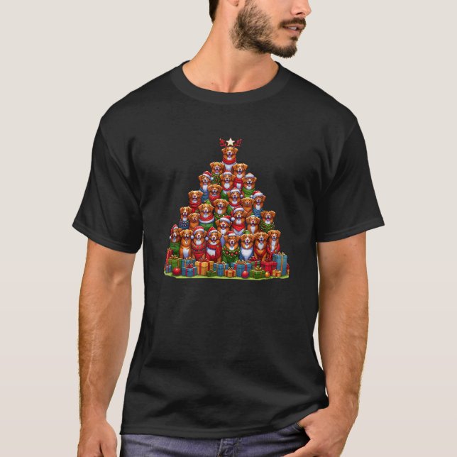 T-shirt Arbre de Noël Nouvelle-Écosse Récupérateur de cana (Devant)