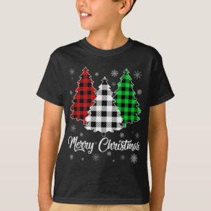 T-shirt Arbre de Noël Père Noël Buffalo Planté Imprimer Jo