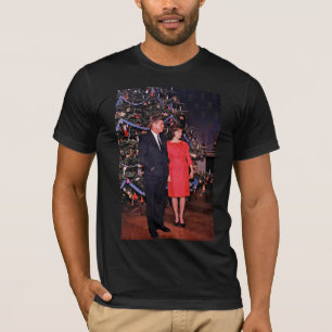 T-shirt Arbre de Noël Président John Kennedy & Jacqueline