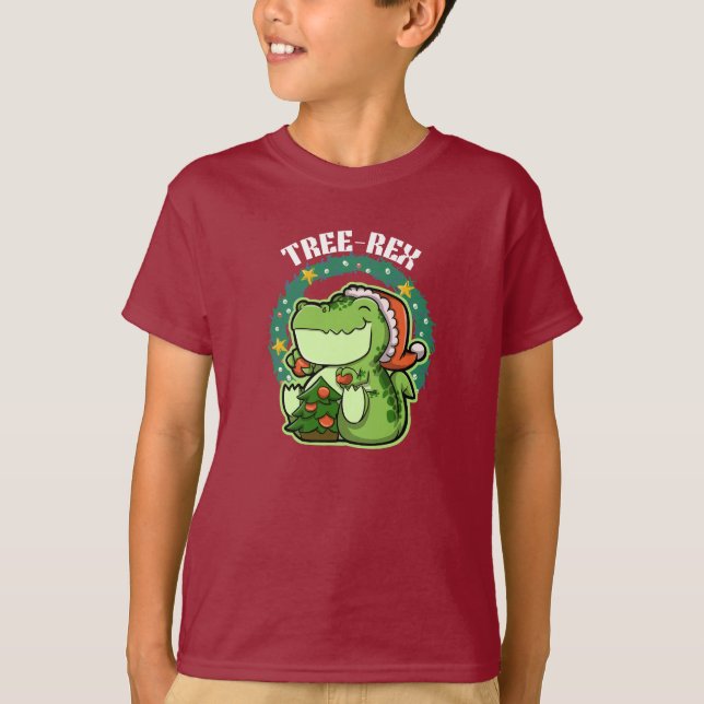 T-shirt Arbre de Noël - Rex (Devant)