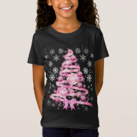 Arbre de Noël rose pâle blanc Snowflake