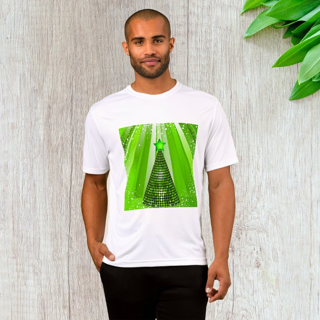 T-shirt Arbre de Noël vert moderne avec étoile (Créateur téléchargé)
