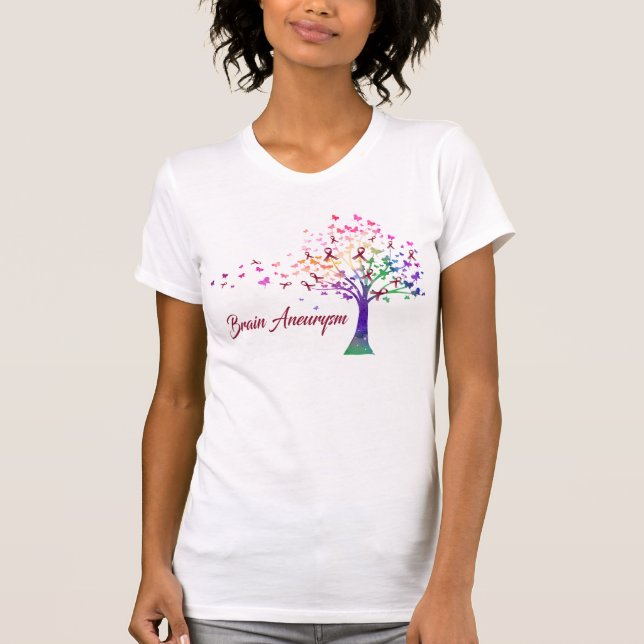 T-shirt Arbre de sensibilisation à l'athéisme cérébral (Devant)