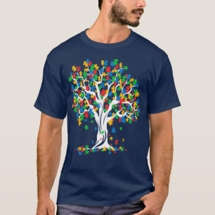 T-shirt Arbre de Sensibilisation sur l'autisme de vie Mois