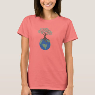 T-shirt Arbre de vie Dames Ringer
