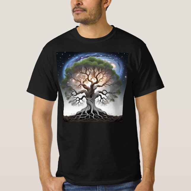 T-shirt Arbre de vie galactique (Devant)