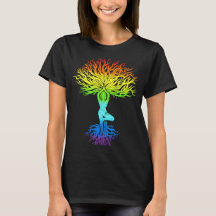 T-shirt Arbre de vie Haka Om Femme Yoga Vrikshasana Hatha 